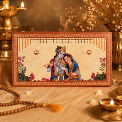 Radha Krishan Ji  3gm  999 silver coin gifting Box with 3 coin set 